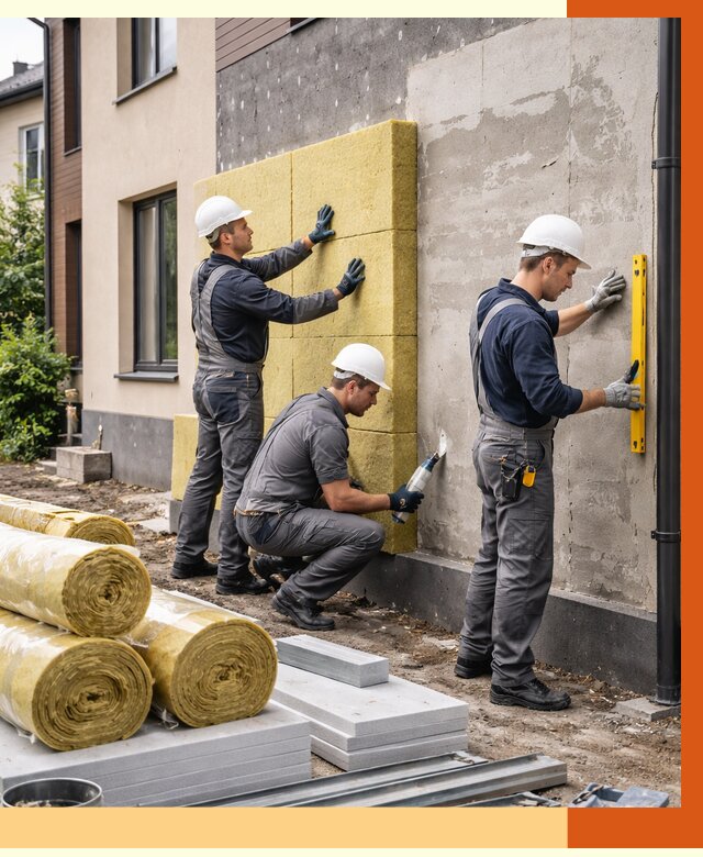 Утепление таунхауса в Рыбинске от 7494 руб/м2 — комплекс под ключ | ТепломастерРбн