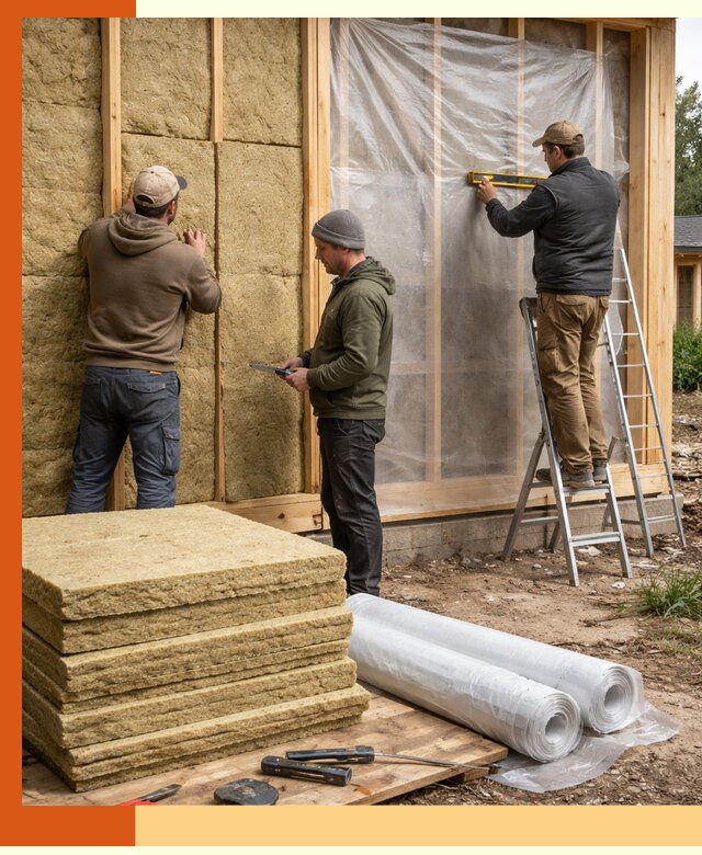 Утепление каркасного дома в Рыбинске под ключ с гарантией качества