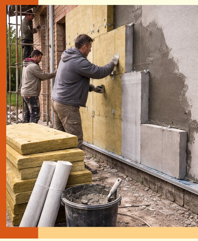 Утепление кирпичного дома под ключ в Рыбинске