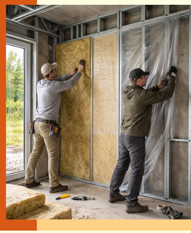 Утепление дома из ЛСТК в Рыбинске с гарантией качества и эффективности