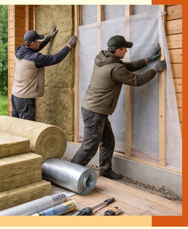 Утепление дома из двойного бруса в Рыбинске от 4996 руб./м² — ТепломастерРбн под ключ