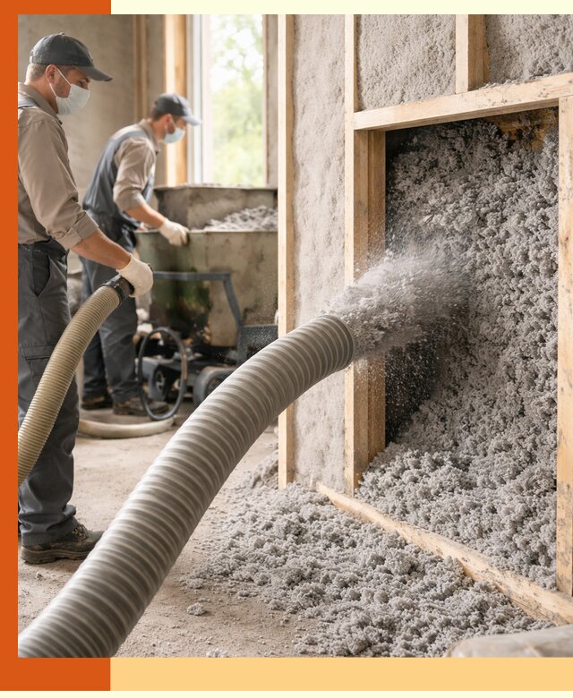 Утепление коттеджа эковатой в Рыбинске с гарантией качества