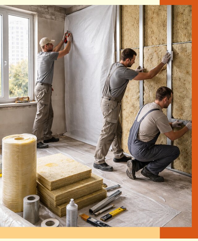 Утепление квартиры в Рыбинске от 4684 руб/м2 — утеплить квартиру изнутри и снаружи | ТепломастерРбн