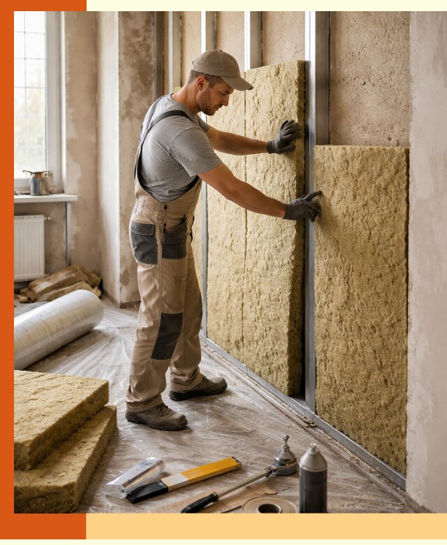 Утепление квартиры в Рыбинске — комплексная теплоизоляция стен и полов