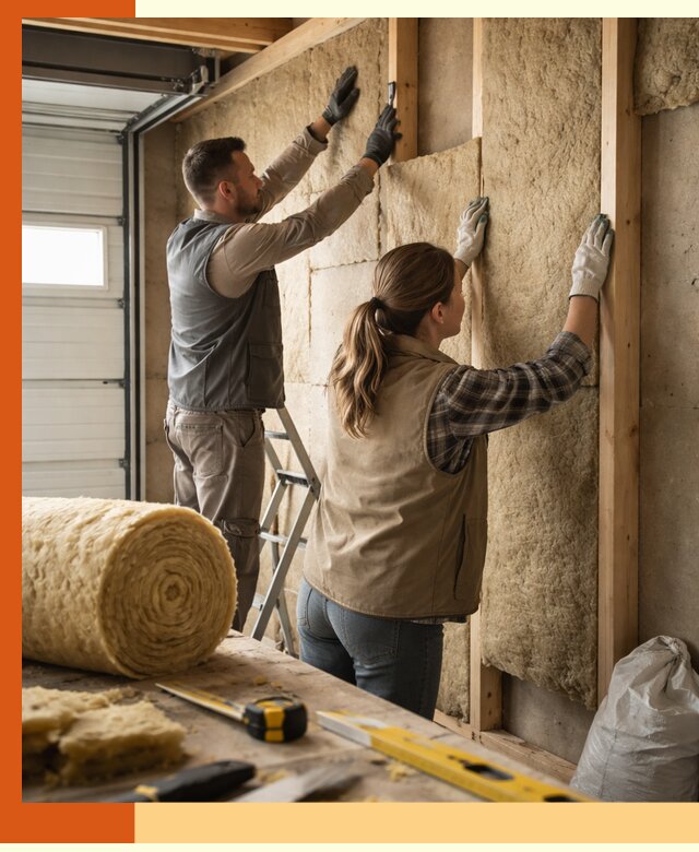 Утепление гаража изнутри в Рыбинске: быстро и надежно