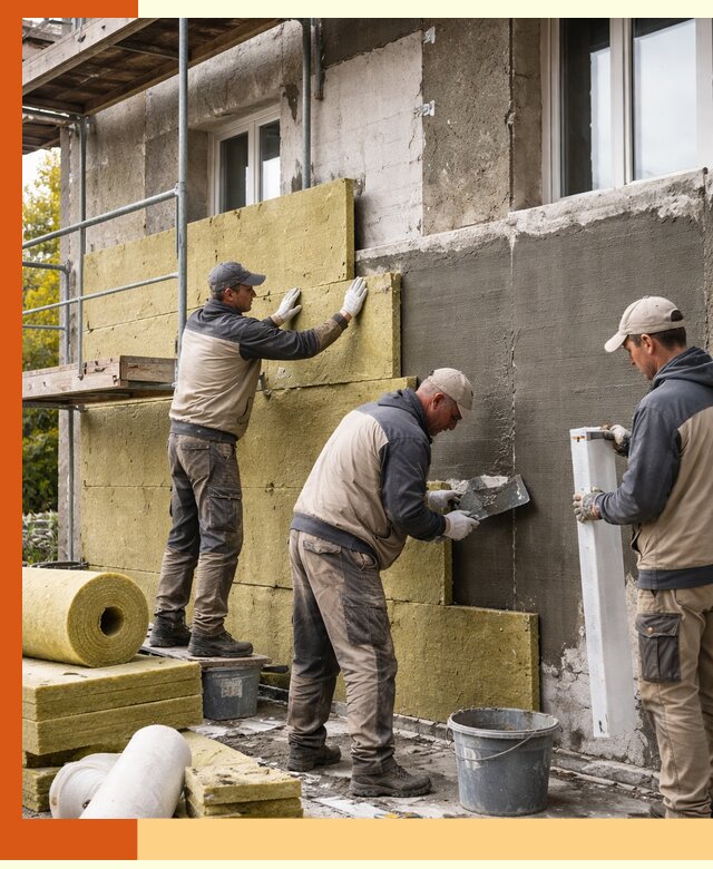 Утепление фасада зданий и домов в Рыбинске