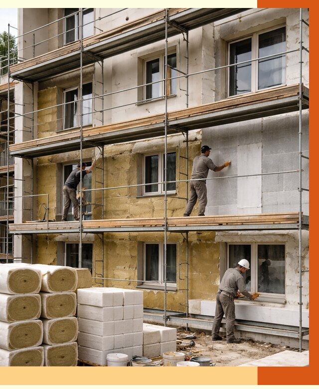 Утепление гостиницы в Рыбинске от 7494 руб./м2 — комплексно, ППУ, под ключ | ТепломастерРбн