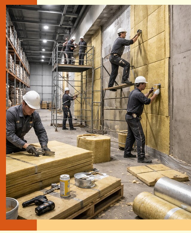 Утепление логистического центра в Рыбинске качественно и экономично