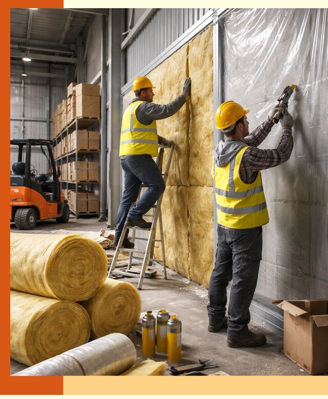 Утепление склада с техникой в Рыбинске под ключ