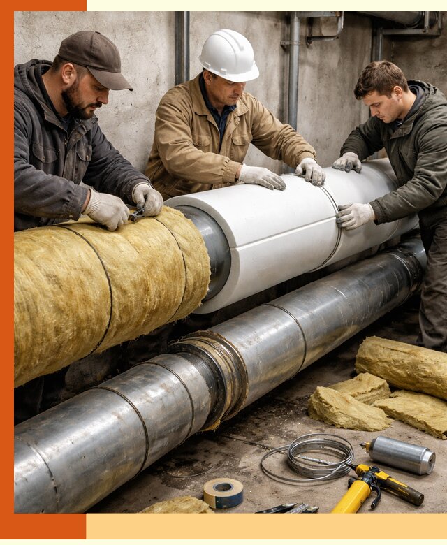 Утепление трубопровода в Рыбинске с гарантией энергоэффективности