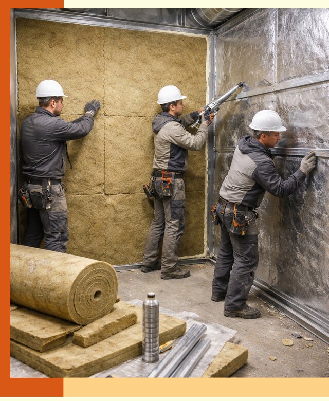 Утепление венткамеры в Рыбинске — качественная теплоизоляция и шумопоглощение