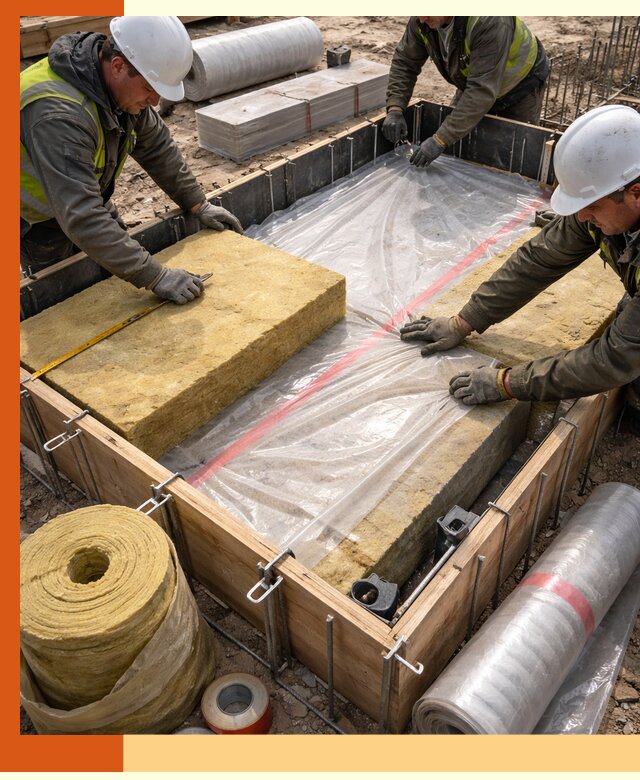 Теплоизоляция опалубки для строительства в Рыбинске