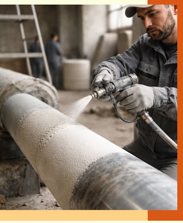 Утепление труб жидкой теплоизоляцией в Рыбинске от 7806 руб. под ключ | ТепломастерРбн