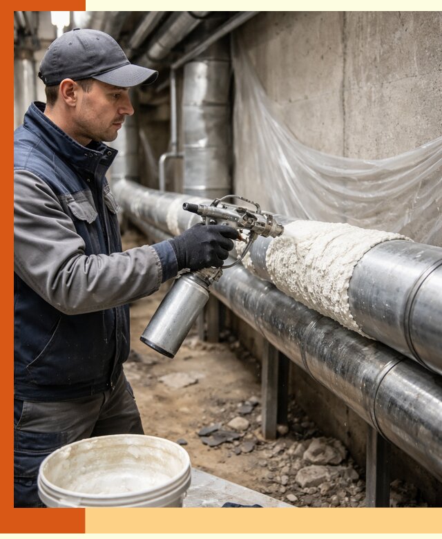 Утепление труб жидкой теплоизоляцией в Рыбинске