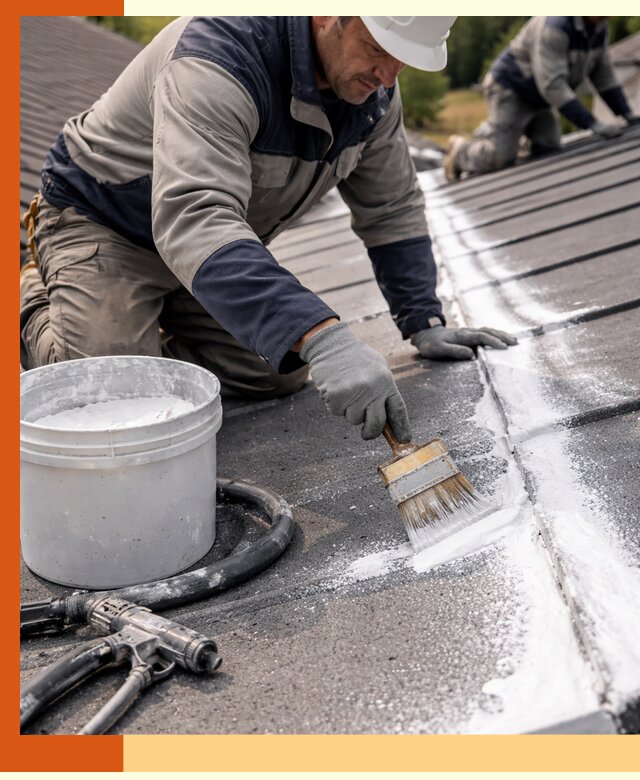 Утепление кровли жидкой теплоизоляцией в Рыбинске