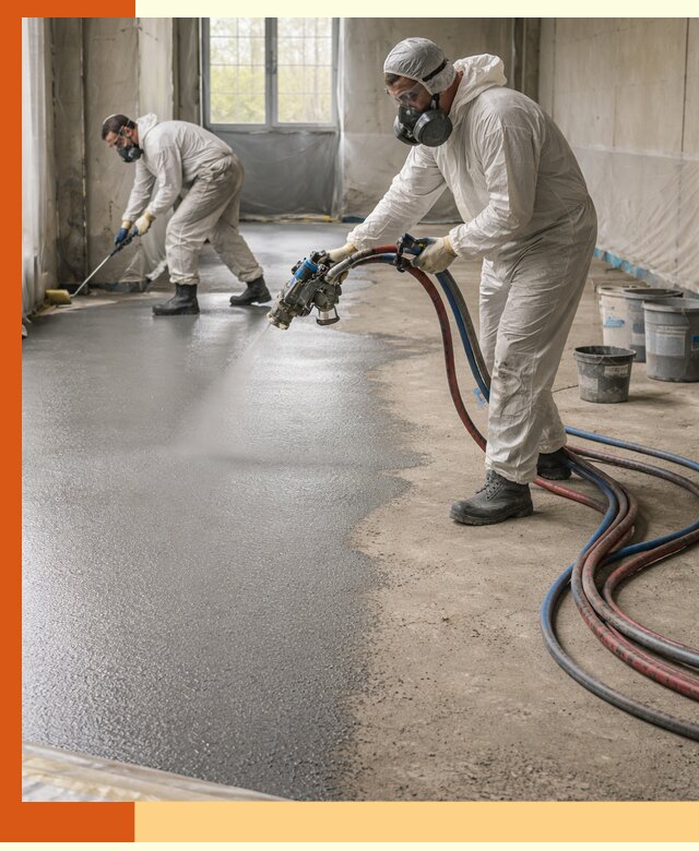 Гидроизоляция полимочевиной полов и конструкций в Рыбинске