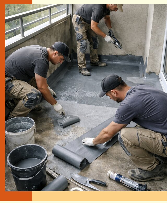 Гидроизоляция балкона в Рыбинске: надежная защита от протечек