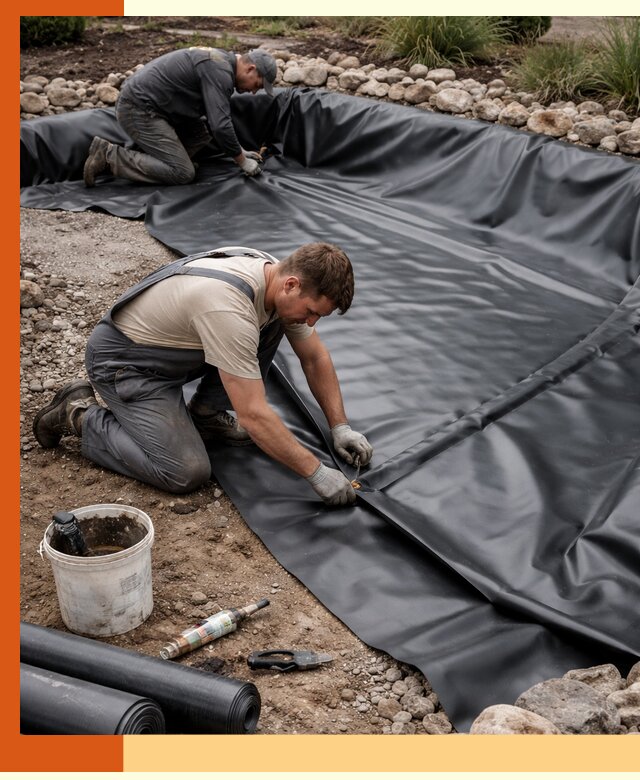 Гидроизоляция пруда в Рыбинске: надежная защита и герметизация